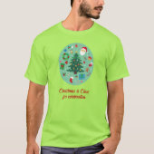 T-shirt Illustrations de Noël vacances (Devant)