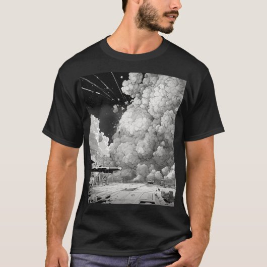 T-shirt Illustrations Monochromatiques (Devant)