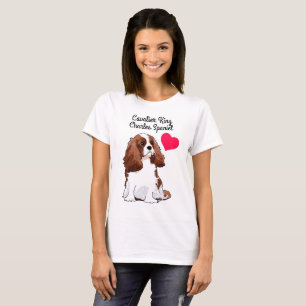T-shirt illustré cavalier d'épagneul du Roi
