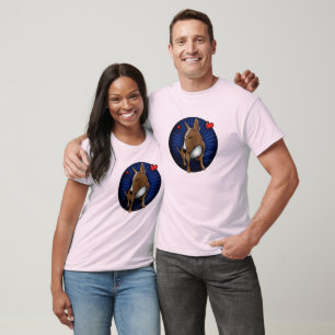 T-shirt illustré par bull-terrier anglais