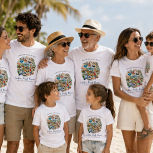 T-shirt illustré pour la réunion de famille dans l