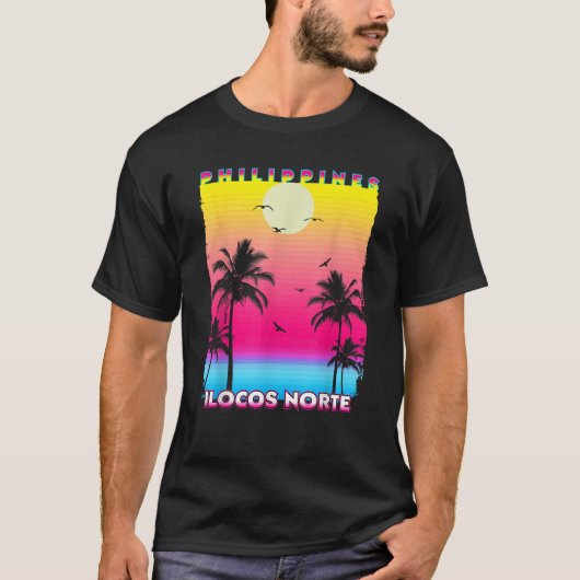 T-shirt Ilocos Norte Philippines ilocano 90s Vacances Wi-F (Devant)