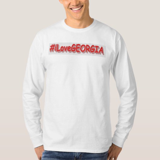 T-shirt "#iLoveGEORGIA " Joli design. Acheter maintenant (Devant)