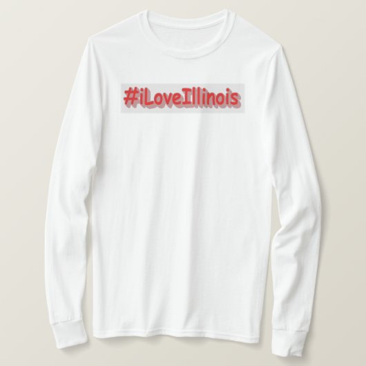 T-shirt "#iLoveIllinois" Joli design. Acheter maintenant (Design devant)