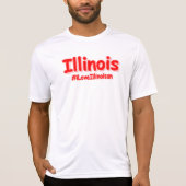 T-shirt "#iLoveIllinoisan " Conception sympa. Acheter main (Devant)