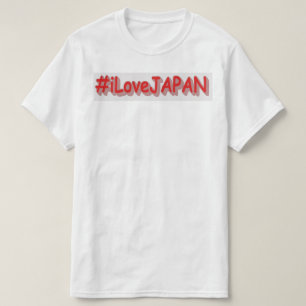 T-shirt "#iLoveJAPAN" Joli design. Commandez dès maintenan