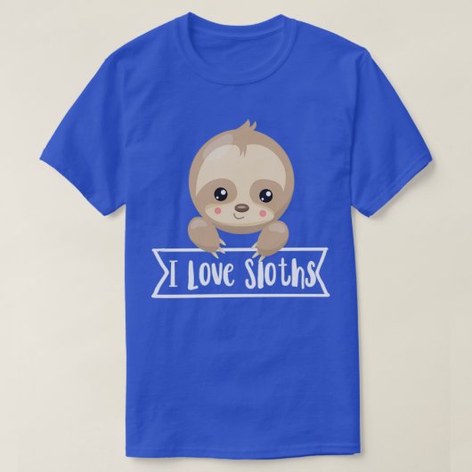 T-shirt Ilovesloths (Design devant)