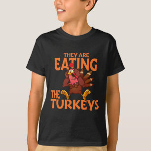 T-shirt Ils Mangent La Turquie Drôle Donald Trump Thanksgi
