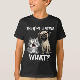 T-shirt Ils mangent l'élection présidentielle de Chien Cat