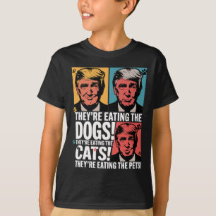 T-shirt Ils mangent les chiens Trump contre Kamala 2025 Él