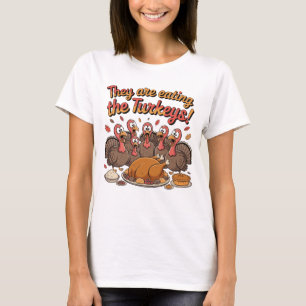 T-shirt Ils Mangent Les Dindes - Drôle Dinde