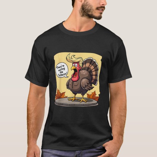 T-shirt Ils mangent Les Dindons Drôle Turquie Thanksgivi (Devant)