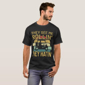 T-shirt Ils Me Voient Rolling Golf Cart (Devant entier)