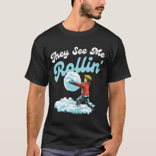 T-shirt Ils me voient rouler Snowll Noël 2024