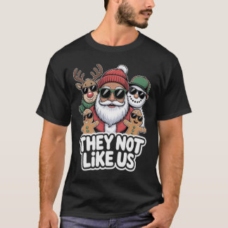 T-shirt Ils ne nous aiment pas Funny Hip Hop Santa Noël