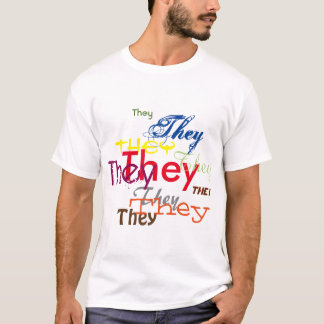 T-shirt Ils ou pronom personnalisé partout