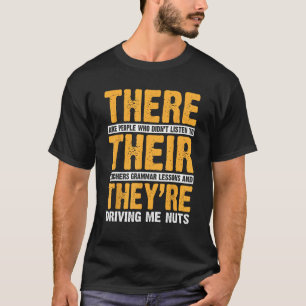 T-shirt Ils sont anglais Grammar Drôle Anglais