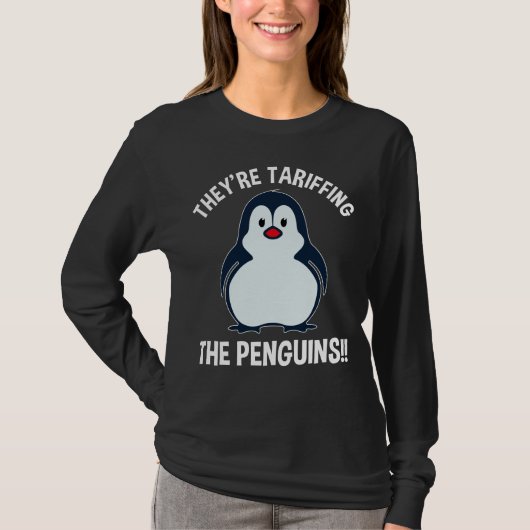 T-shirt Ils sont en train de dévorer les pingouins ! ! (Devant)