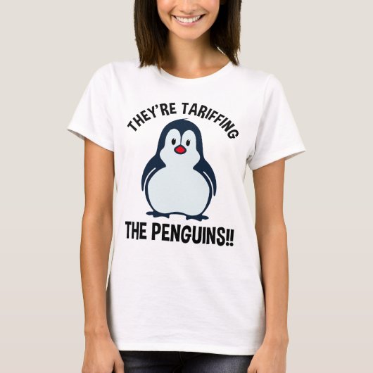 T-shirt Ils sont en train de dévorer les pingouins ! ! (Devant)