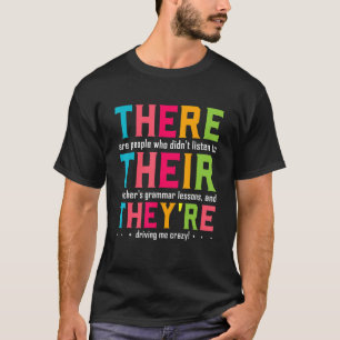 T-shirt Ils sont professeurs de grammaire anglaise