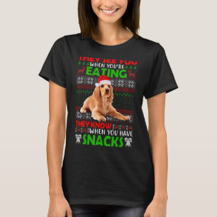 T-shirt Ils te voient quand tu manges Cocker Spaniel Ugl