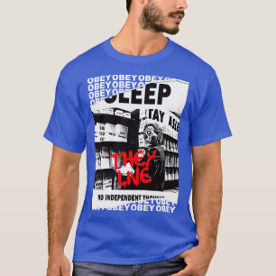 T-shirt Ils Vivent OBEY Retro Cult Classic Horror Fan Desi