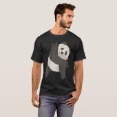 T-shirt ILY Panda ASL Geste MAIN Sourde Perte d'audition C (Devant entier)