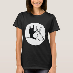 T-shirt ILY Rabbit ASL Geste MAIN Sourde Perte d'audition