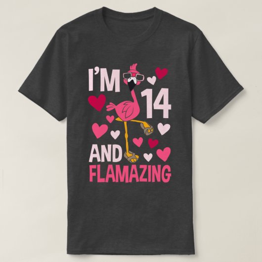 T-shirt Im 14 Et Flamant rose Flamazing 1 (Design devant)