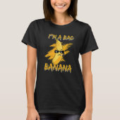 T-shirt I'm A Bad Banana Funny Women Banana Yellow Fruit L (Devant)