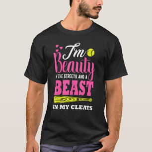 T-shirt I'm A Beauty In The Street And A Beast In My Cleat