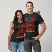 T-shirt I'm a dad and a coal miner nothing scares me (Unisexe)