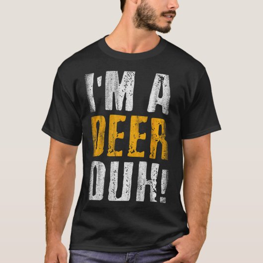 T-shirt I'm A Deer Duh! Funny Halloween Party Costume (Devant)
