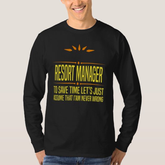 T-shirt Im a Desk Resort Manager (Devant)