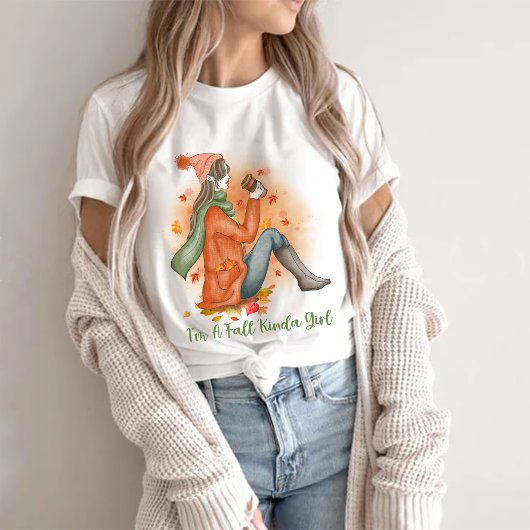 T-shirt Im A Fall Kinda Girl Sublimation Shirt - Pour Femm