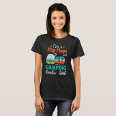 T-shirt Im A Flip Flops Et Camping Kinda Girl 1 (Devant entier)