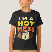 T-shirt Im A Hot Mess Marshmallow Smores Summer Campfire C (Devant)