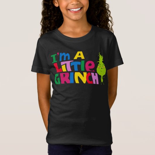 T-Shirt I'm a Little Grinch Colorful Graphic (Devant)