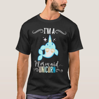 T-shirt Im A Mermaid Unicorn Narwhale Sea Animals Fish Top