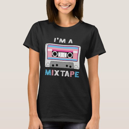 T-shirt Im A Mixtape Transgender Casette Tape Trans Pride (Devant)