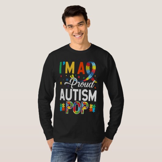 T-shirt I'm a Proud Autism Pop Matching Autism Awareness D (Devant entier)