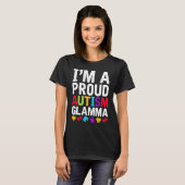 T-shirt I'm A Proud Glamma Autism Awareness Support Autist (Devant entier)