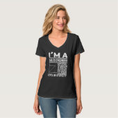 T-shirt I'm A Sales Engineer My Level Of Sarcasm Is Direct (Devant entier)