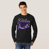 T-shirt I'm A Survivor Lupus Awareness Butterfly Ribbon (Devant entier)