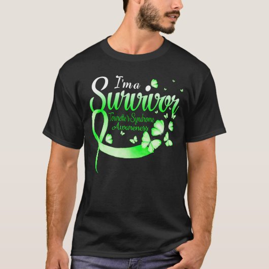 T-shirt I'm A Survivor Tourette’s Syndrome Awareness Butte (Devant)
