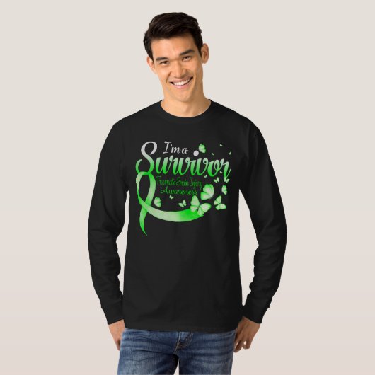 T-shirt I'm A Survivor Trigeminal Neuralgia Awareness Butt (Devant entier)