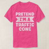 T-shirt I'm A Traffic Cone Costume Orange Lazy Halloween 5 (Design devant)