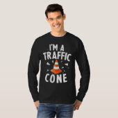 T-shirt I'm A Traffic Cone Lazy Easy Simple Halloween Cost (Devant entier)