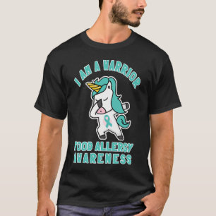 T-shirt Im A Warrier Food Allergies Sensibilisation Unicor