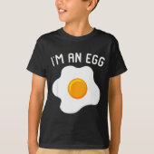 T-shirt I'm An Egg Costume Funny Halloween Present Fried E (Devant)